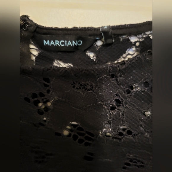 Black Lace Marciano Midi Dress - Picture 2 of 3